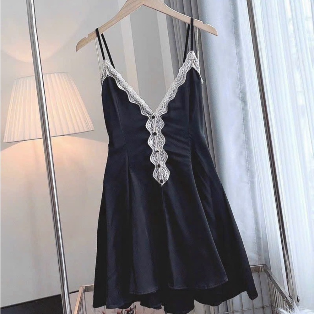 Black Cami Night Dress, Size S